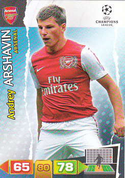 Andrey Arshavin Arsenal 2011/12 Panini Adrenalyn XL CL #18